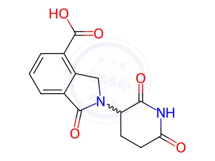 Chemical structure of 2-(2,6-Dioxopiperidin-3-yl)-1-oxoisoindoline-4-carboxylic Acid