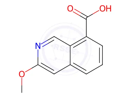 Chemical structure of 3-Methoxyisoquinoline-8-carboxylic acid