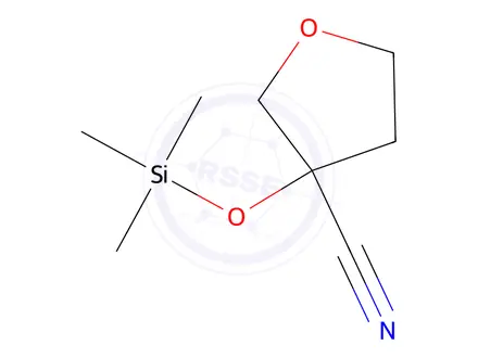 Chemical structure of 3-((Trimethylsilyl)oxy)tetrahydrofuran-3-carbonitrile