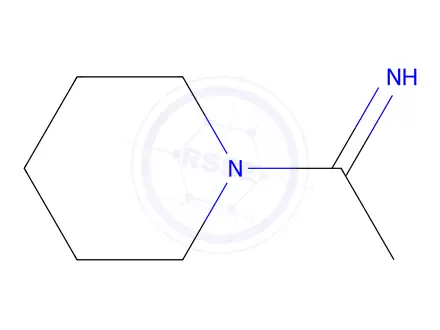Chemical structure of Piperidine, 1-(1-iminoethyl)-(9CI)