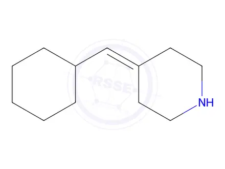 Chemical structure of 4-(Cyclohexylmethylene)piperidine