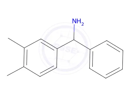 Chemical structure of (3,4-Dimethylphenyl)(phenyl)methanamine