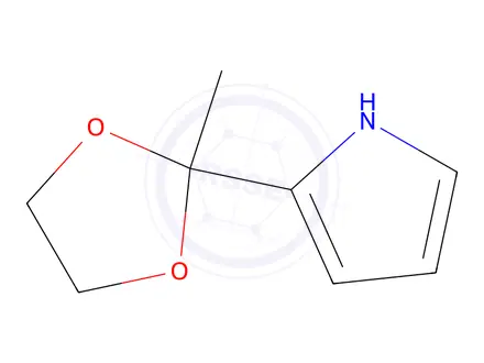 Chemical structure of 2-(2-Methyl-1,3-dioxolan-2-yl)-1H-pyrrole