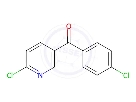 Chemical structure of 5-(4-Chlorobenzoyl)-2-chloropyridine