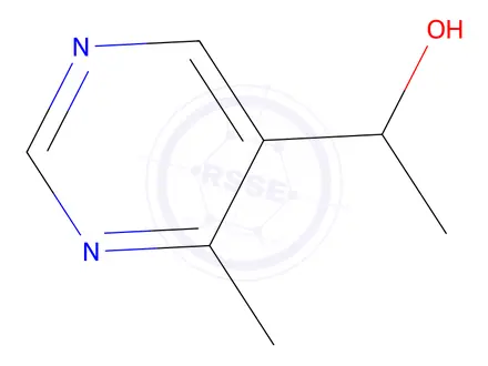 Chemical structure of 1-(4-methylpyrimidin-5-yl)ethan-1-ol