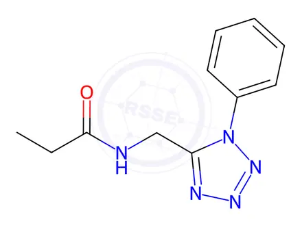 Chemical structure of N-((1-Phenyl-1H-tetrazol-5-yl)methyl)propionamide