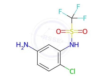 Chemical structure of n-(5-Amino-2-chlorophenyl)-1,1,1-trifluoromethanesulfonamide