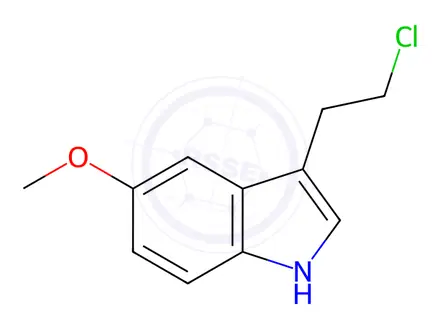 Chemical structure of 3-(2-chloroethyl)-5-methoxy-1H-indole