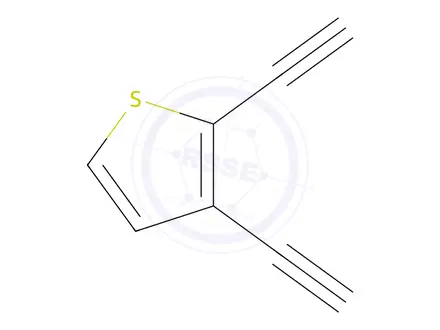 Chemical structure of Thiophene, 2,3-diethynyl-(9CI)