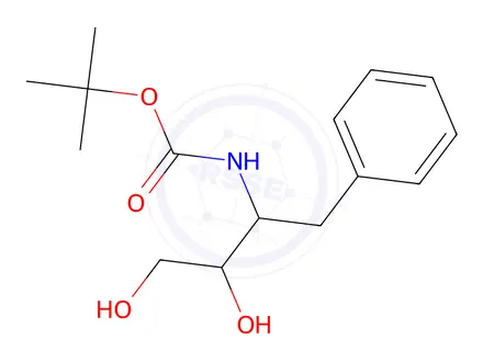 Chemical structure of TERT-BUTYL [(1S,2S)-1-BENZYL-2,3-DIHYDROXYPROPYL]CARBAMATE