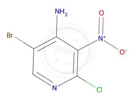 Chemical structure of 5-Bromo-2-Chloro-3-Nitropyridin-4-Amine