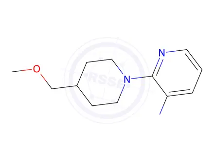 Chemical structure of 2-[4-(methoxymethyl)piperidin-1-yl]pyridin-3-amine