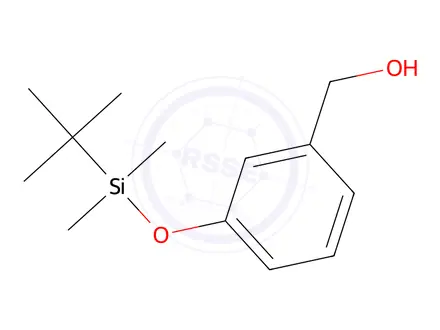 Chemical structure of (3-((tert-Butyldimethylsilyl)oxy)phenyl)methanol