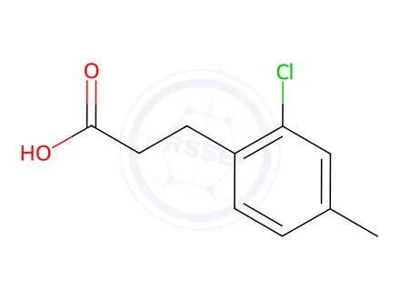 Chemical structure of 3-(2-Chloro-4-methyl-phenyl)-propionic acid