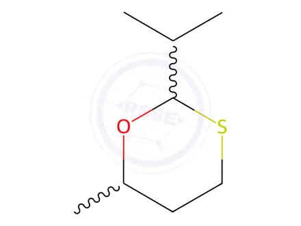 Chemical structure of 2-Isopropyl-6-methyl-1,3-oxathiane