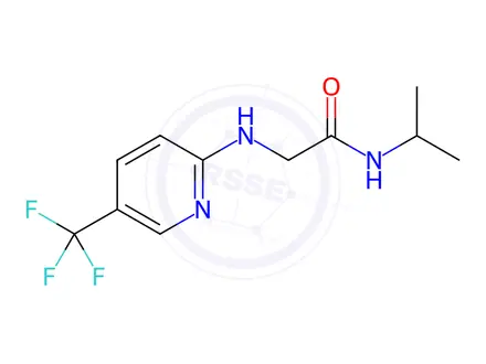 Chemical structure of n-Isopropyl-2-((5-(trifluoromethyl)pyridin-2-yl)amino)acetamide