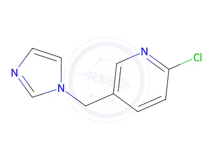 Chemical structure of 5-((1H-imidazol-1-yl)methyl)-2-chloropyridine