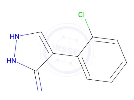 Chemical structure of 4-(2-Chlorophenyl)-1,2-dihydro-3h-pyrazol-3-imine