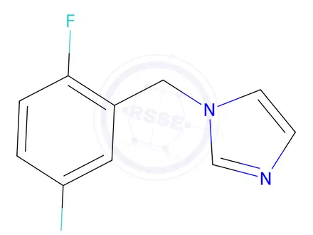 Chemical structure of 1-(2,5-Difluorobenzyl)-1H-imidazole