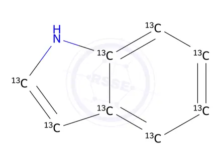 Chemical structure of 1-Azaindene-13C8