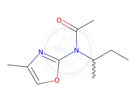 Chemical structure of N-(sec-Butyl)-N-(4-methyloxazol-2-yl)acetamide