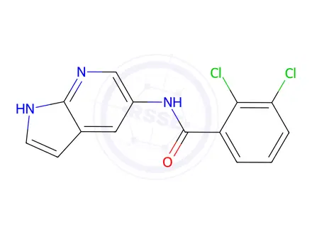Chemical structure of 2,3-Dichloro-N-(1H-pyrrolo[2,3-b]pyridin-5-yl)benzamide