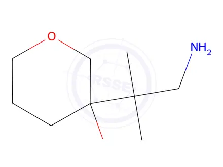 Chemical structure of 3-(1-Amino-2-methylpropan-2-yl)oxan-3-ol