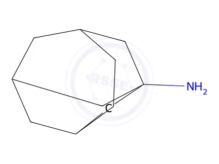 Chemical structure of Tricyclo[4.3.1.13,8]undecan-1-amine