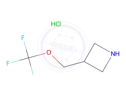Chemical structure of 3-(trifluoromethoxymethyl)azetidine hydrochloride