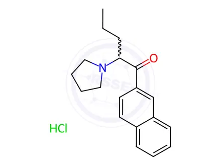 Chemical structure of 2-Naphthyl Pyrovalerone Hydrochloride