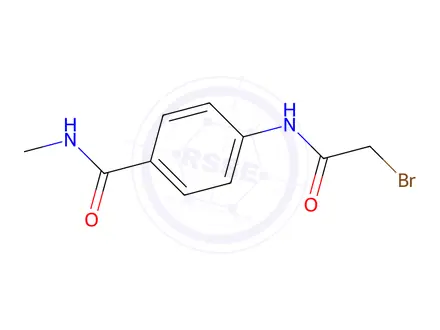 Chemical structure of 4-[(2-Bromoacetyl)amino]-N-methylbenzamide