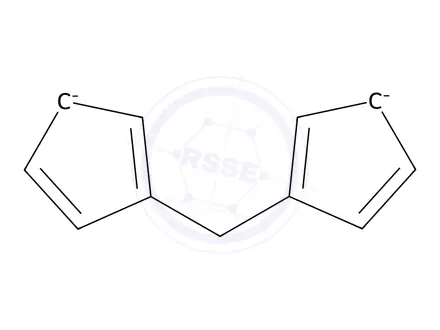 Chemical structure of Dichloro(methylenedi-pi-cyclopentadienyl)titanium