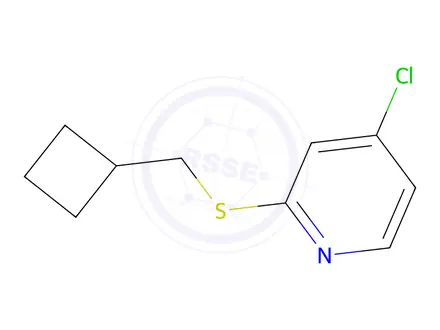 Chemical structure of 4-Chloro-2-((cyclobutylmethyl)thio)pyridine