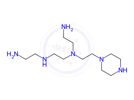 Chemical structure of 1-[2-[(2-aminoethyl)[2-[(2-aminoethyl)amino]ethyl] amino]ethyl]-Piperazine