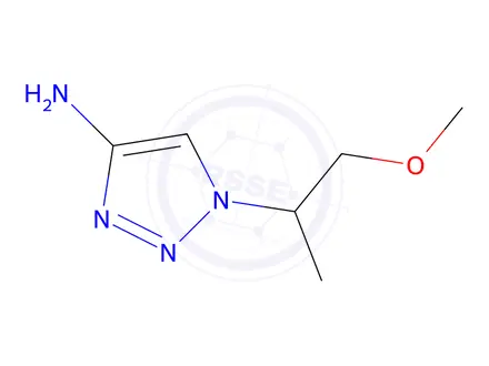 Chemical structure of 1-(1-Methoxypropan-2-yl)-1h-1,2,3-triazol-4-amine