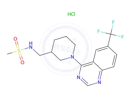 Chemical structure of SRI-37330 HCl