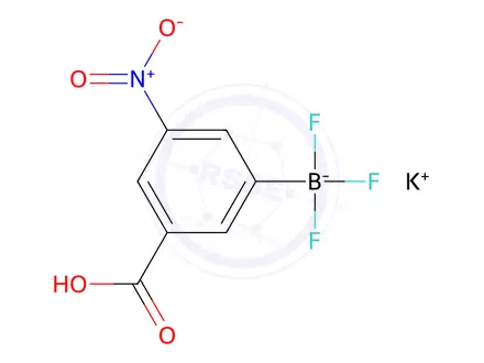 Chemical structure of Potassium (3-Carboxy-5-nitrophenyl)trifluoroborate
