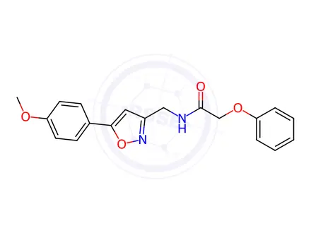 Chemical structure of N-((5-(4-Methoxyphenyl)isoxazol-3-yl)methyl)-2-phenoxyacetamide