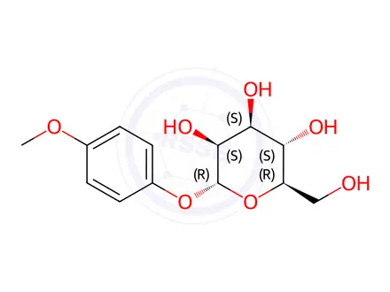 Chemical structure of 4-Methoxyphenylα-D-mannopyranoside