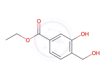 Chemical structure of Ethyl 3-hydroxy-4-(hydroxymethyl)benzoate