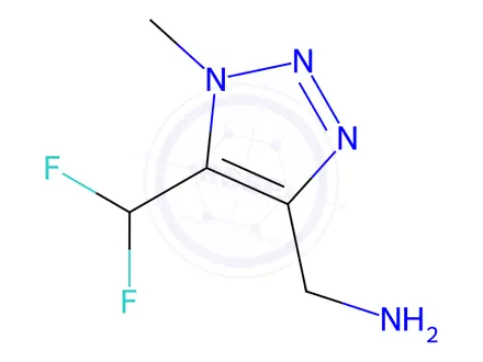 Chemical structure of (5-(Difluoromethyl)-1-methyl-1H-1,2,3-triazol-4-yl)methanamine