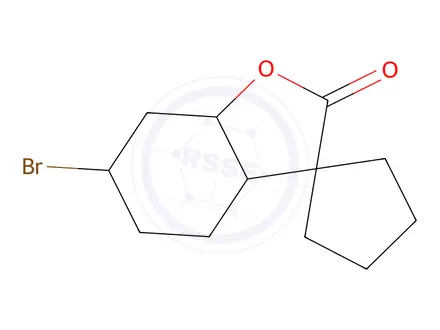 Chemical structure of 6-bromospiro[benzofuran-3,1'-cyclopentane]-2-one