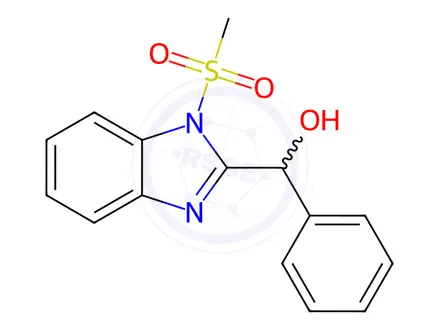 Chemical structure of (1-(Methylsulfonyl)-1H-benzo[d]imidazol-2-yl)(phenyl)methanol