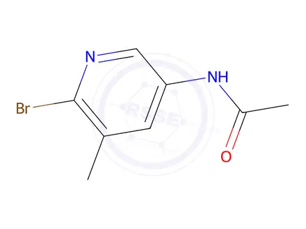 Chemical structure of 5-Acetamido-2-bromo-3-picoline