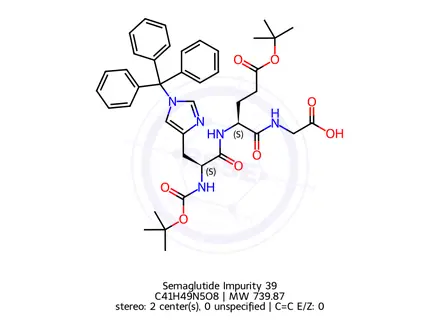 Chemical structure of Semaglutide impurity 39