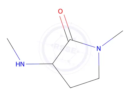 Chemical structure of 1-Methyl-3-(methylamino)pyrrolidin-2-one