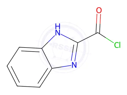 Chemical structure of 1H-Benzimidazole-2-carbonylchloride(9CI)