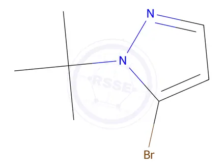 Chemical structure of 5-Bromo-1-(tert-butyl)-1H-pyrazole