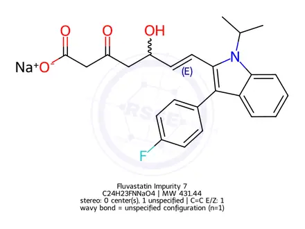 Chemical structure of Fluvastatin Impurity 7
