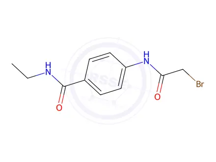 Chemical structure of 4-[(2-Bromoacetyl)amino]-N-ethylbenzamide